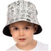 Klobouk Chlapecký letní klobouk oboustranný s potiskem razítek