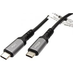 Value 11.99.9086 USB4 40Gbps USB C(M) - USB C(M), PD 240W, 1m, černý