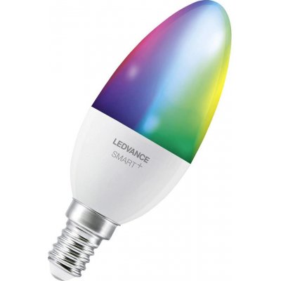 Ledvance 4058075778597 LED EEK2021 F A G E14 svíčkový tvar 4.9 W = 40 W RGBW – Sleviste.cz