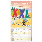 RODINNÝ PLÁNOVACÍ XXL 2026 KALENDÁŘ NÁSTĚNNÝ - 33x64 – Zboží Dáma