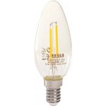 Tesla LED žárovka CRYSTAL RETRO CANDLE svíčka/ E14/ 2,5W/ 230V/ 250lm/ 2700K/ teplá bílá/ čirá – Zboží Mobilmania