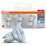 Osram sada 3x LED žárovka GU10, PAR16, 4,3W, 350lm, 4000K, neutrální bílá – Zboží Živě