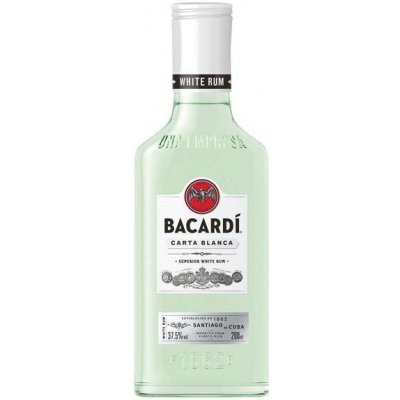 Bacardi Carta Blanca 37,5% 0,2 l (holá láhev)