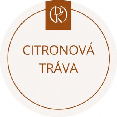 Davídkovo koření Etiketa Citronová tráva béžová průměr 4,5 cm 1 ks – Hledejceny.cz