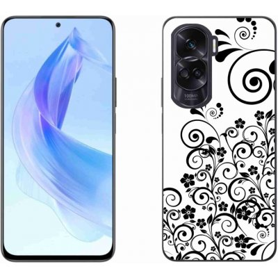 mmCase Gelové Honor 90 Lite - černobílé květinové vzory – Zbozi.Blesk.cz