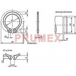 Pojistný kroužek na hřídel DIN 471 - 12 mm – Zbozi.Blesk.cz