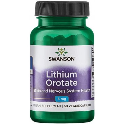 Swanson Lithium Orotate 5 mg 60 kapslí