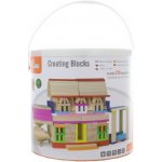 Viga Dřevěná stavebnice 250 kostek – Zboží Dáma