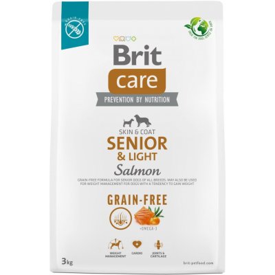 Brit Care Dog Grain-free Senior and Light - salmon and potato, 3kg