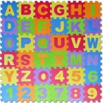 Pěnové puzzle Čísla a písmena 36 ks – Zboží Mobilmania
