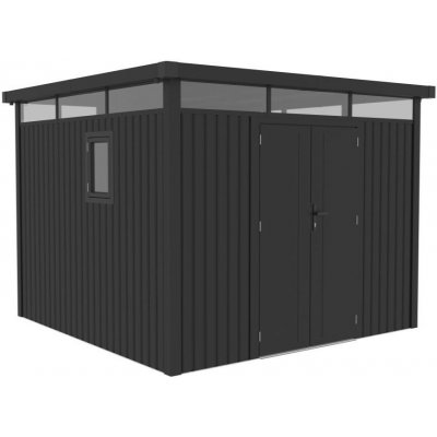 CoverTech Kovový přístřešek na nářadí Falun 2,9 x 2,9 m antracitový – Zboží Dáma