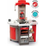 Smoby Kuchyňka skládací elektronická Tefal Opencook Bubble červená se zvukem magickým bubláním a kávovarem a 24 doplňků – Sleviste.cz