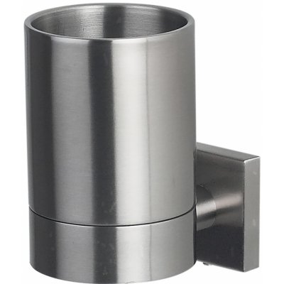 Spirella nástěnný kelímek na kartáčky NYO kartáčovaná nerez ocel 10_15576 – Sleviste.cz