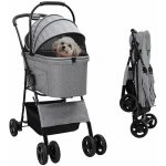vidaXL Skládací kočárek pro mazlíčky 81 x 47 x 99 cm x – Zboží Mobilmania