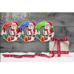 Bauer Decor Akrylátová vánoční ozdoba kulatá Santa Claus univerzální Modrá – Hledejceny.cz