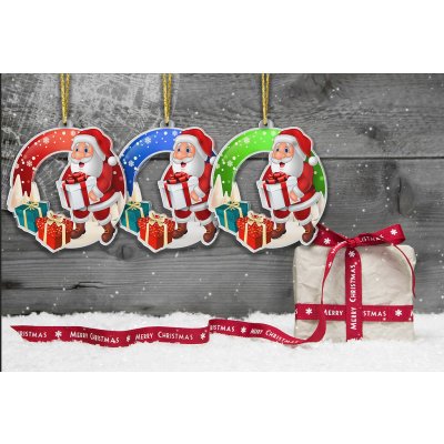 Bauer Decor Akrylátová vánoční ozdoba kulatá Santa Claus univerzální Modrá – Hledejceny.cz