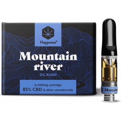 Happease CBD cartridge Mountain River 600 mg 85 % CBD