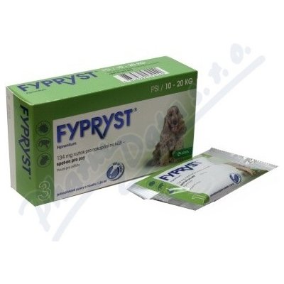 Fypryst Spot-on Dog M 10-20 kg 3 x 1,34 ml – Hledejceny.cz