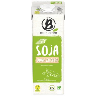 Berief Sojový nápoj bez cukru bio 1 l – Zboží Dáma