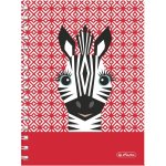 Herlitz Spirálový blok A5 čtvereček Cute animals zebra – Zboží Živě