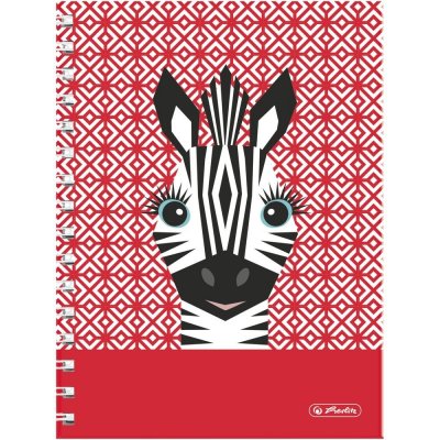 Herlitz Spirálový blok A5 čtvereček Cute animals zebra – Zboží Živě