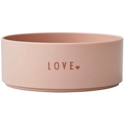 Design Letters Růžová dětská miska Mini Love 11 cm – Zbozi.Blesk.cz