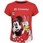 Dětské tričko Minnie & Daisy červené „Hi friends!“ – Sleviste.cz