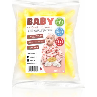 Minios Kukuřično-jáhlové křupky baby 40 g – Zboží Dáma