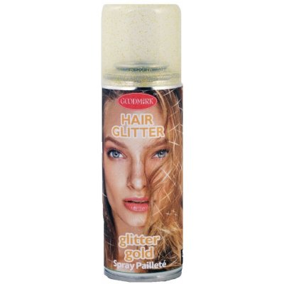 Goodmark Hair Glitter Gold lak na vlasy Zlatý sprej 125 ml – Zboží Mobilmania