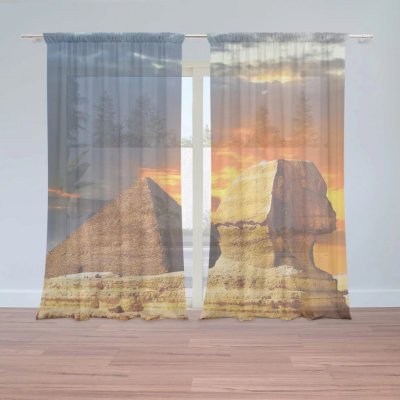 Záclony Pyramidy: 2 ks - 150x250 cm - Sablio – Hledejceny.cz