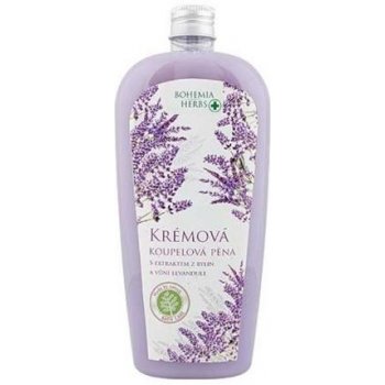 Bohemia Herbs Lavender regenerační krémová pěna do koupele 500 ml