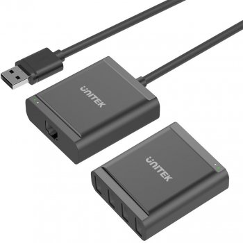 Unitek Y-2516 prodlužovací 4xUSB 2.0 cat. 5e, 100m