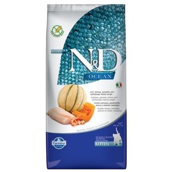 N&D OCEAN Kitten Cod & Shrimp&Pumpkin&Melon 1,5 kg