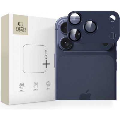 TECH-PROTECT CAMFULL FIT+ ochranný kryt kamery iPhone 17 Pro Max tmavě modrý (5906302335541) – Zboží Živě