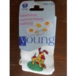 Novia dětské vzorované punčochové kalhoty smetanové – Sleviste.cz