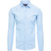 Pánská Košile Dstreet pánská košile s dlouhým rukávem Cladoc blankytná modř