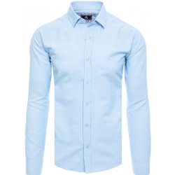 Dstreet pánská košile s dlouhým rukávem Cladoc blankytná modř