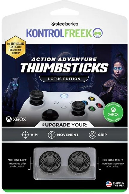 KontrolFreek Lotus (Black) Xbox One X/S Extended Controller Grip Caps