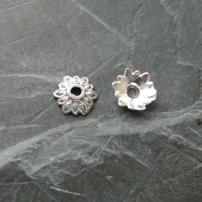 Kaplík 8 mm - stříbrný - 10 ks – Zbozi.Blesk.cz