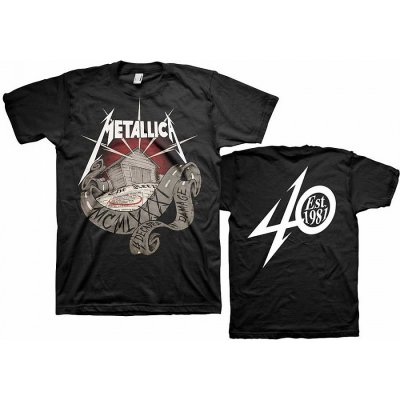 Metallica tričko 40th Anniversary Garage BP Black