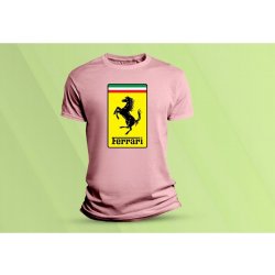Sandratex dětské bavlněné tričko Ferrari., růžová