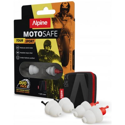 Alpine MotoSafe Duo Pack Špunty do uší na motorku – Zboží Mobilmania