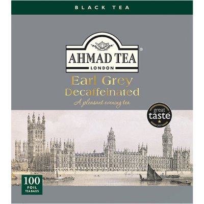 Ahmad Tea Černý čaj Earl Grey Decaffeinated sáčků 100 x 2 g – Zbozi.Blesk.cz