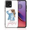 Pouzdro a kryt na mobilní telefon Motorola PROTEMIO MY ART Ochranný kryt pro Motorola Moto G84 5G GOOD GIRL (130) 75796