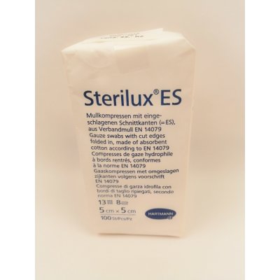 Sterilux gáza nesterilní 8vrst. 5 x 5cm 100 ks