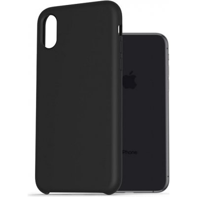 Pouzdro AlzaGuard Premium Liquid Silicone Case iPhone X/Xs černé – Zbozi.Blesk.cz