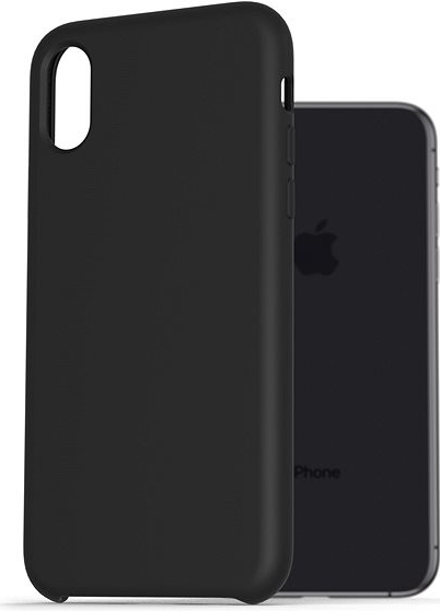 Pouzdro AlzaGuard Premium Liquid Silicone Case iPhone X/Xs černé