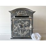 Clayre & Eef Šedá retro poštovní schránka – Zboží Mobilmania