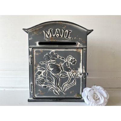 Clayre & Eef Šedá retro poštovní schránka – Zboží Mobilmania