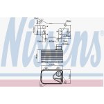 Olejový chladič, motorový olej NISSENS 90914